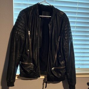 All Saints Sanderson Leather Jacket